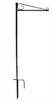 Outdoor metal sign arm