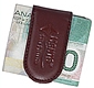 Black Leather Money Clip