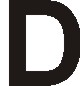 Tactile Letter D