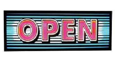 Illuminated Signs Open