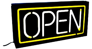 Illuminated Signs Open