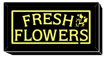 Illuminated Signs Fresh Flowers