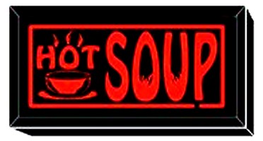 Illuminated Signs Hot Soup