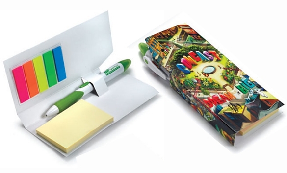 Pen Card with Sticky Notepad
