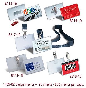 Click-Fold&REG; Convex Name Badges