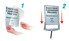 SHERPA Infobase Floor Sign Stand
