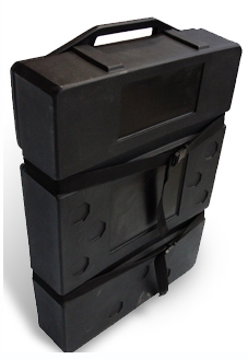 Molded Display Cases with wheels