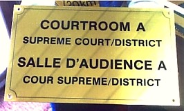 Etched Solid Brass Sign