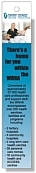 White Vinyl Book Marks Artc