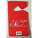 Screen Printed Plastic Parking Tags