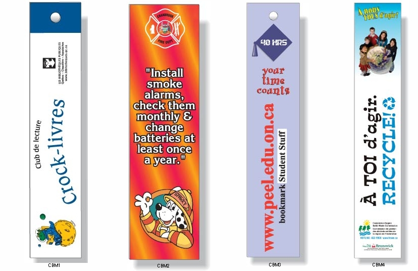 Printed Plastic Bookmarks