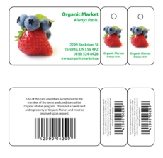 Plastic Card with two Keytag