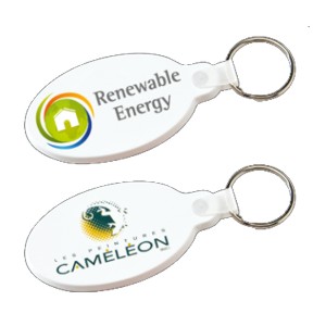 10197 - Colored flexible key-rings, Oval