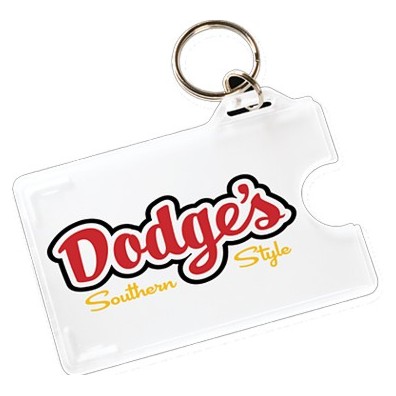 10454CR - Clear Card Holder with Key-ring