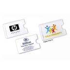 Card holder with clear top