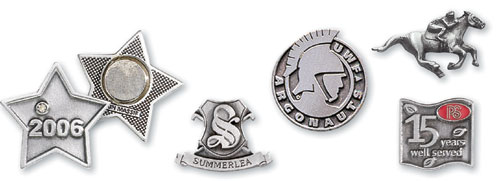 Solid Pewter Lapel Pins