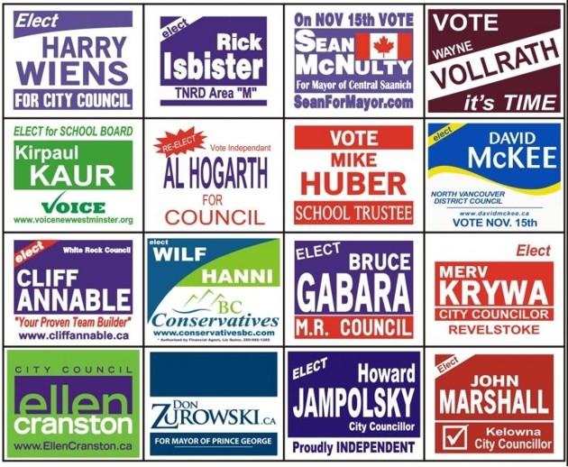 Coroplast election Signs