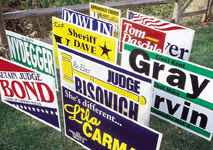 Screen'd Yard Signs