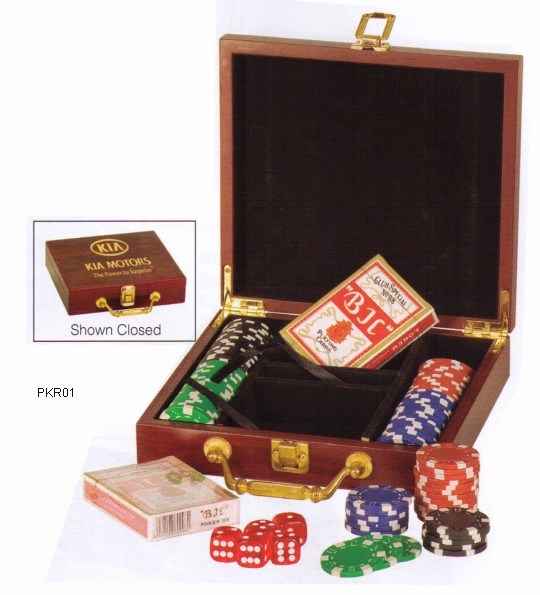 Rosewood Poker Set