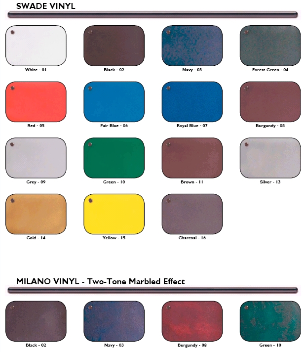 Vinyl colours chart