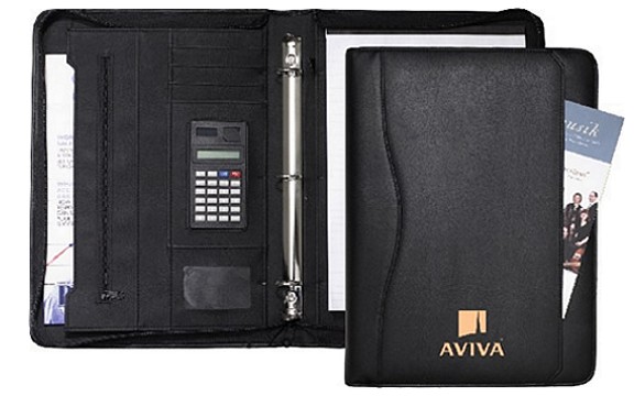 Three Ring Zippered Portfolio