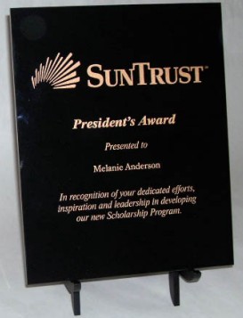 Black Marble Plaque