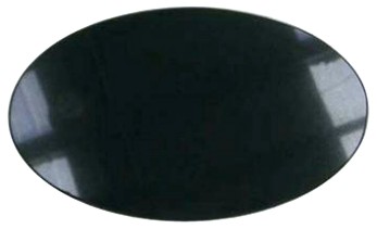 Oval Black Marble Plaque
