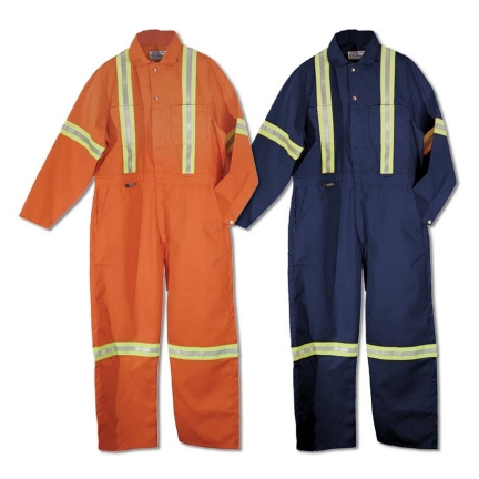 Coverall With Reflective Tape