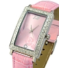 Rectangular crystal watch
