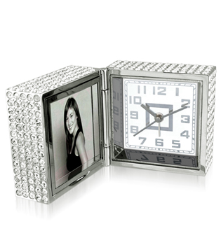 Sparkling Foldable Desk Alarm Clock