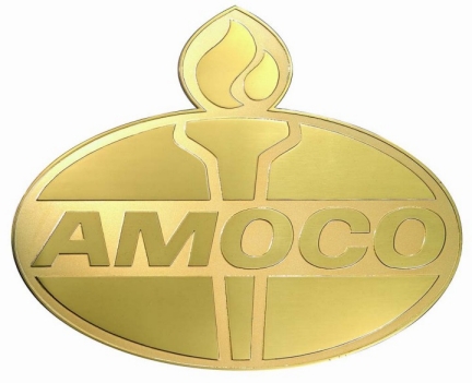 Etched Brass Plate - Amoco