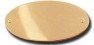 Oval plain doorplate