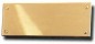 Rectangular plain doorplate