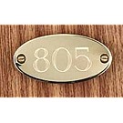 Oval Doorplate