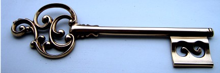Solid Cast Bronze Key