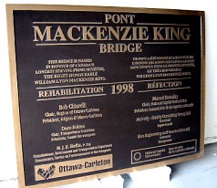 Point Mackenzie King Bridge Cast Sign