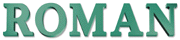 Flat cut out letters style