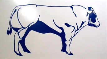 One colour vinyl cut logo for outdoor sign