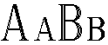 Roman 3 line Font
