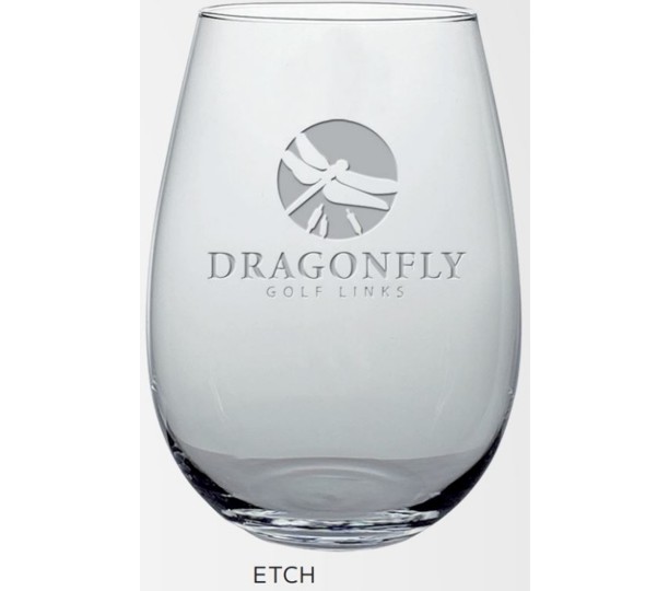 51B-2321-ETCH - Crystallin Stemless Wine Glass