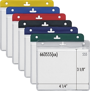 Vinyl convention ID badge holder