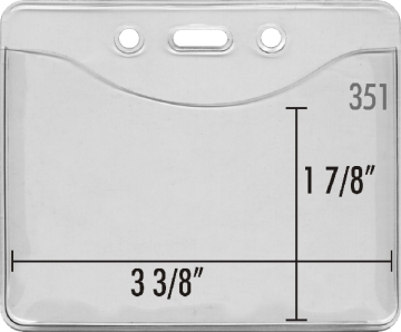 Enviro-friendly ID badge holder pouch