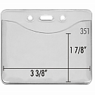 Enviro-friendly ID badge holder pouch