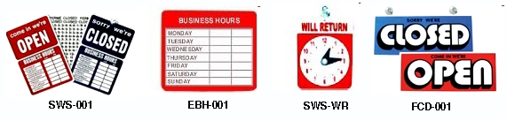 Non-Illuminated Open Signs