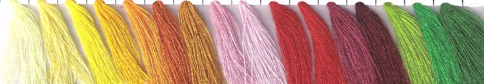 Embroidery Thread Colour Chart