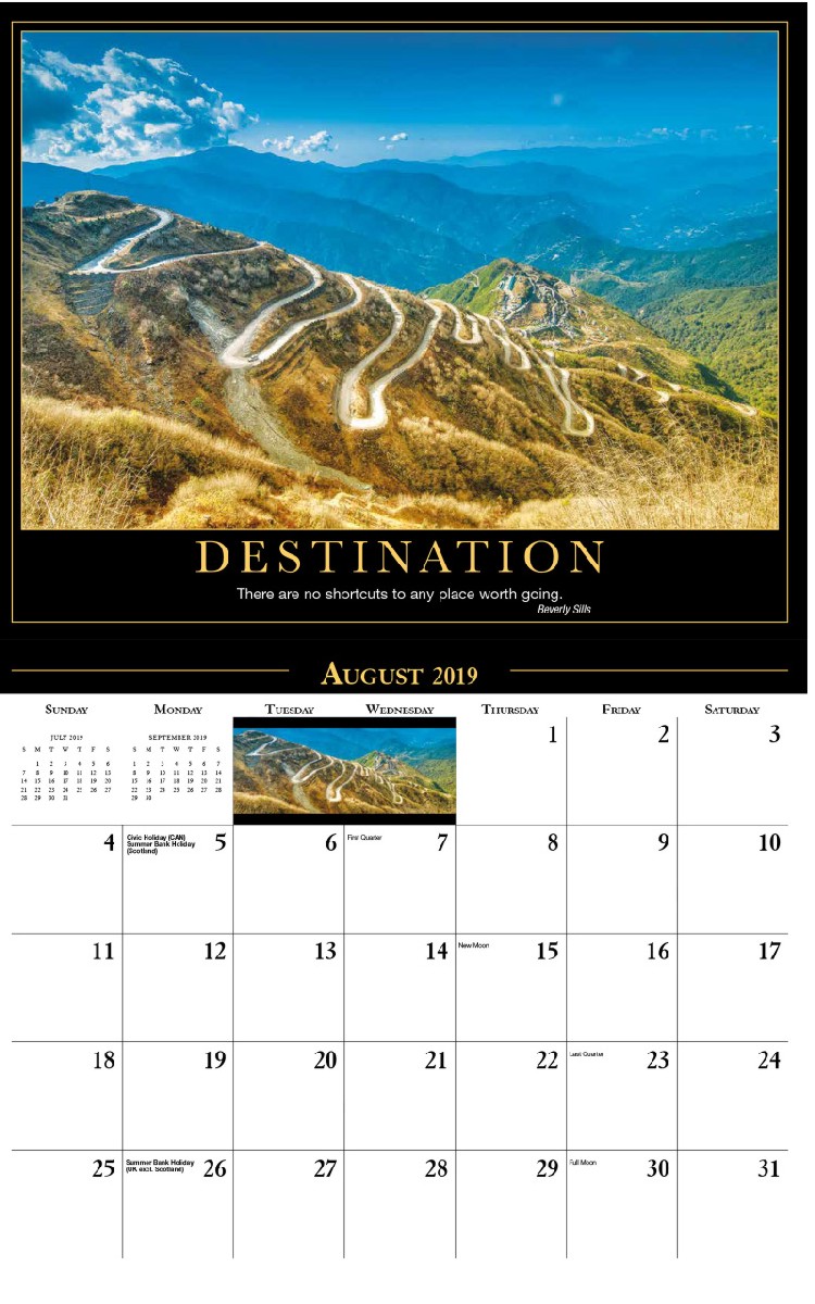 Motivation Calendar - August