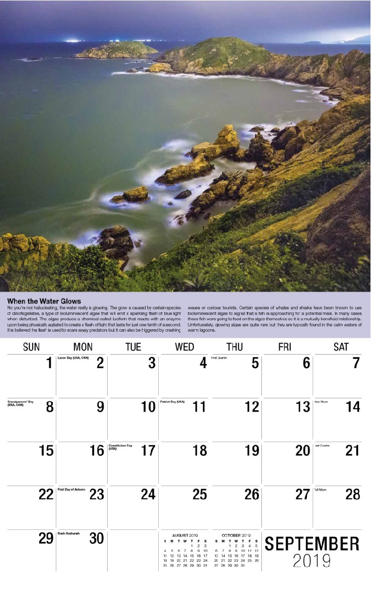 Planet Earth Calendar - September