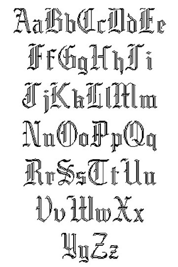 Engraving Old English Style Font