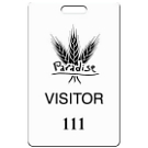 VB-101V - Vertical Visitor Badges - 3 3/8" x 2 1/8"