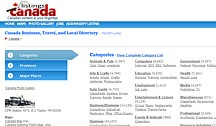 Listings Canada Web Page